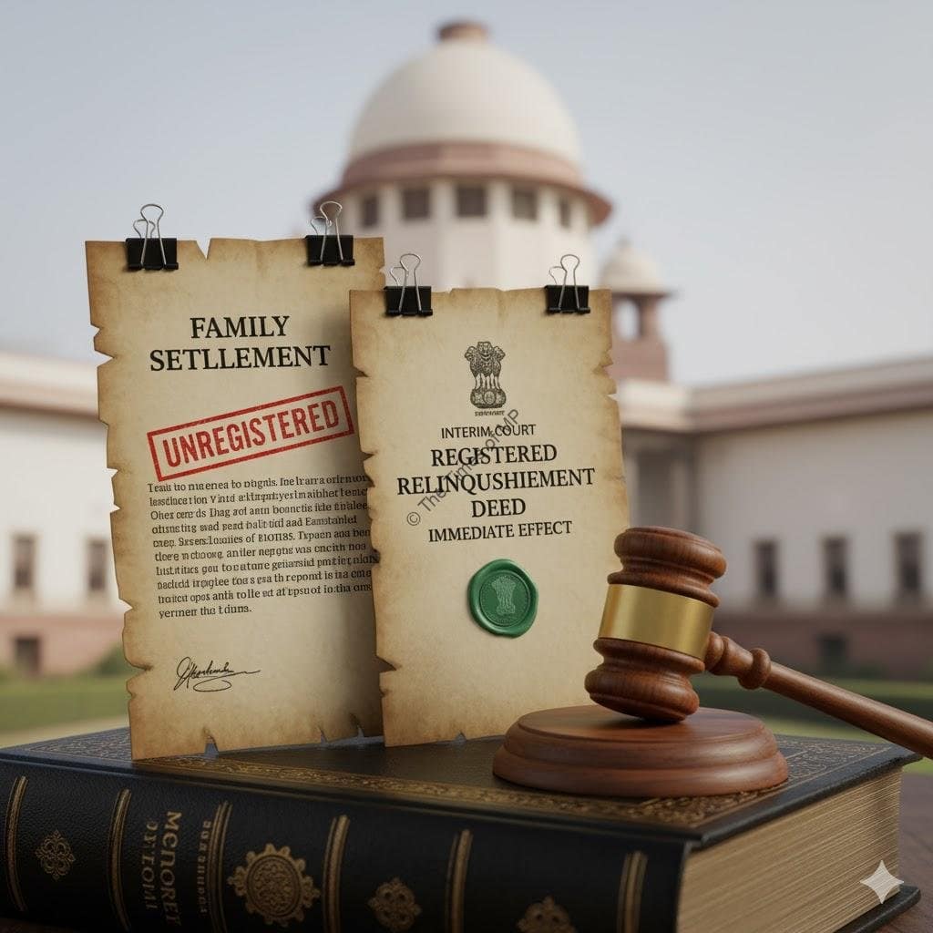 अपंजीकृत समझौता भी बंटवारे के लिए मान्य SC