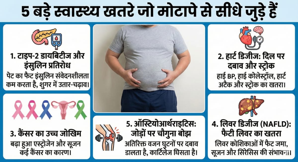 मोटापा स्वास्थ्य खतरे