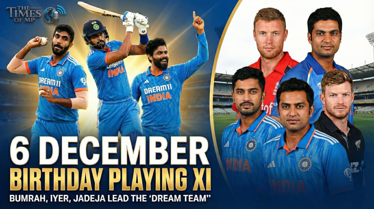6 December Birthday Cricketers Playing XI