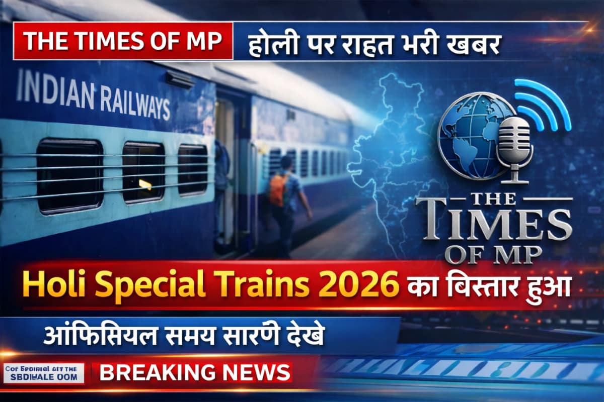 Holi Special Trains 2026